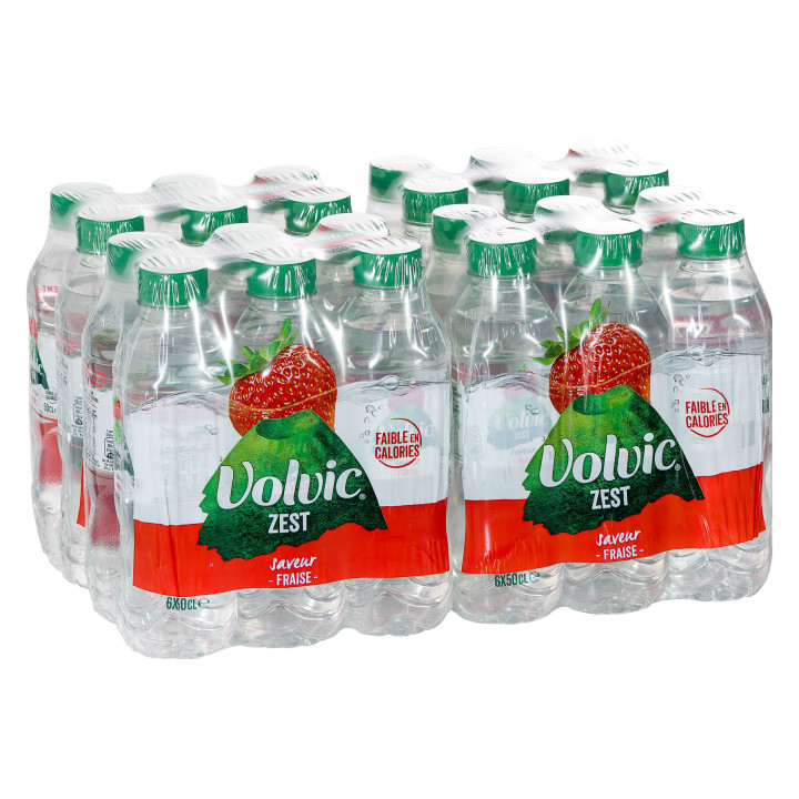 Volvic Touche de Thé Pêche 1,5L-Pack de 24 | Boisson Fraîcheur